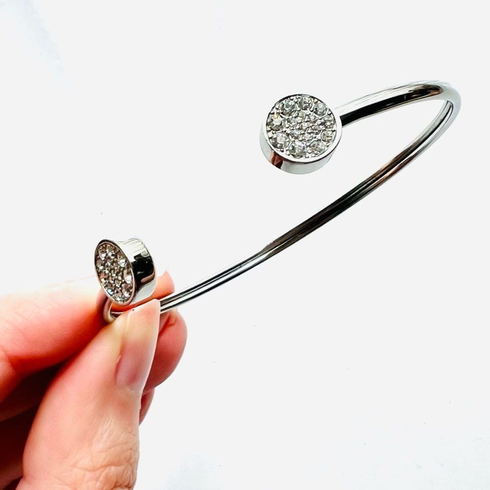 3/$30⚡️Fossil Crystalized Open Cuff Bracelet Stainless Steel